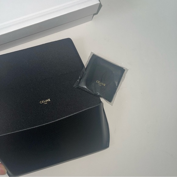 New Authentic CELINE Ivory With Smoke Mirror 56mm Mirrored Butterfly Sunglasses - Picture 6 of 16